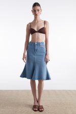 SILIA DENIM SKIRT BUE - Image 2