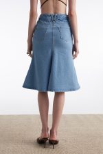 SILIA DENIM SKIRT BUE - Image 3