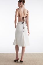 SILIA DENIM SKIRT white - Image 3