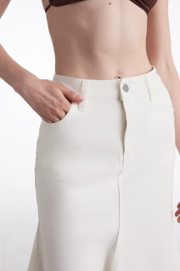 SILIA DENIM SKIRT white - Image 2