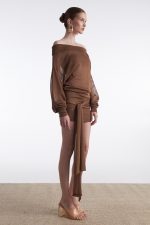 NO.26 MINI DRESS BROWN - Image 4