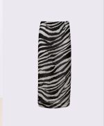 ZEBRA PRINT MIDI SKIRT - Image 2