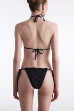 BLACK PEARL TRIANGLE BIKINI BLACK - Image 3