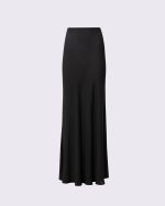 BLACK FLUID MAXI SKIRT