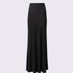 BLACK FLUID MAXI SKIRT