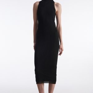 NO.26 KNITTED MIDI DRESS BLACK