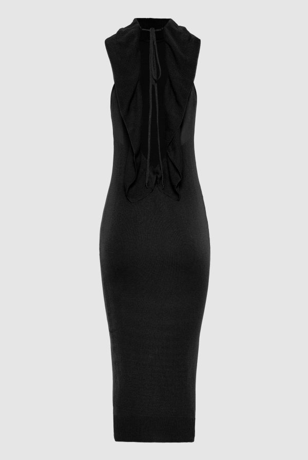 NO.26 KNITTED MIDI DRESS BLACK - Image 3