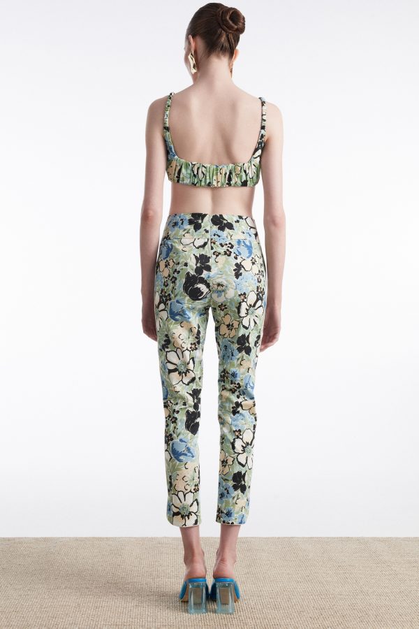 ALICE TROUSERS FLORAL BLUE - Image 2