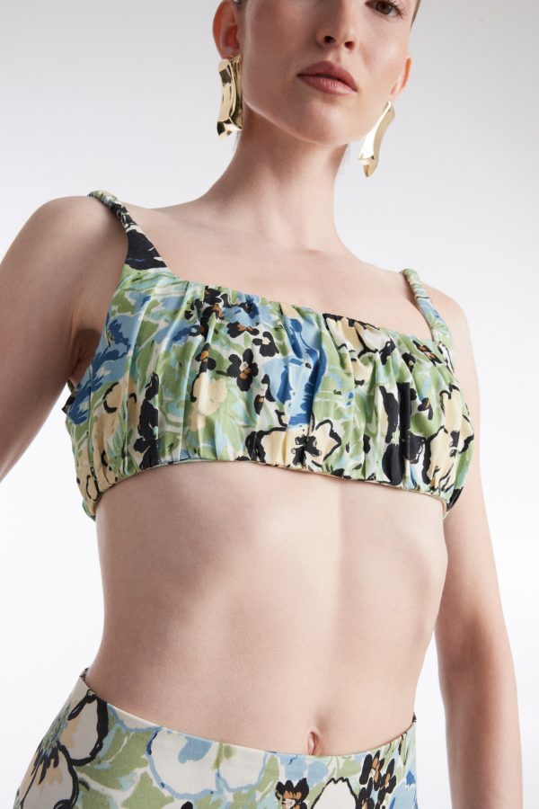 ALICE TOP FLORAL BLUE - Image 1