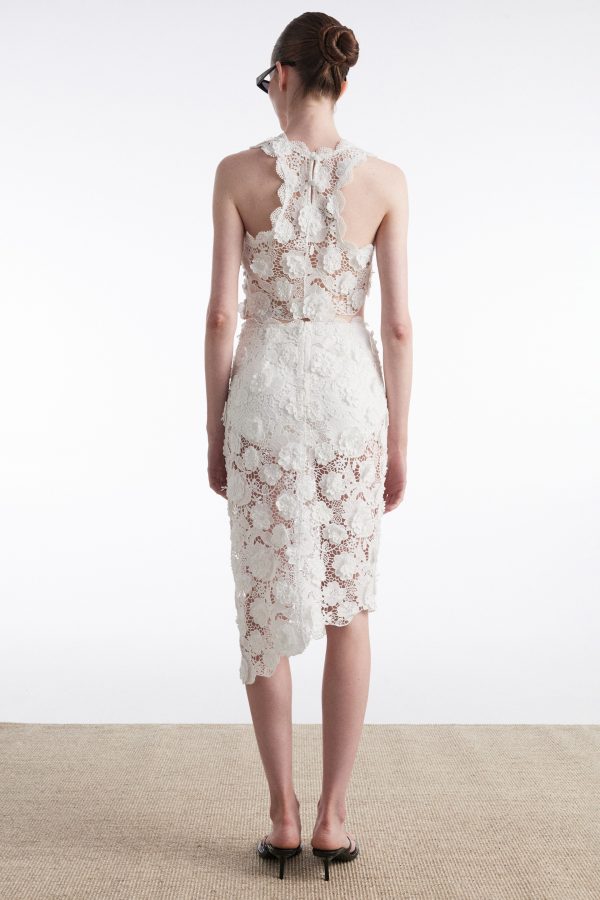 CHARLOTTE MIDI SKIRT WHITE - Image 2