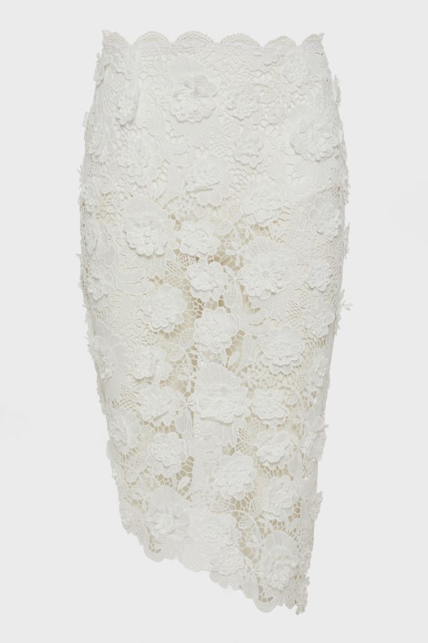 CHARLOTTE MIDI SKIRT WHITE - Image 5