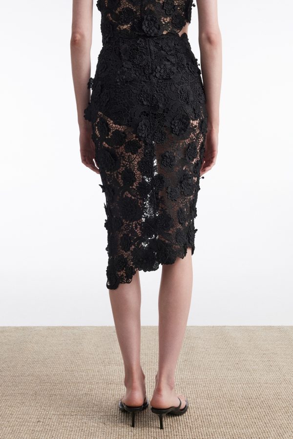 CHARLOTTE MIDI SKIRT black - Image 3