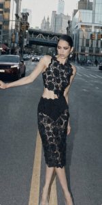 CHARLOTTE MIDI SKIRT black