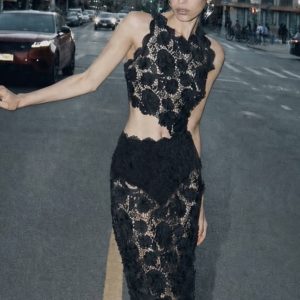 CHARLOTTE MIDI SKIRT black