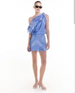 LIGHT BLUE MINI DRESS - Image 2