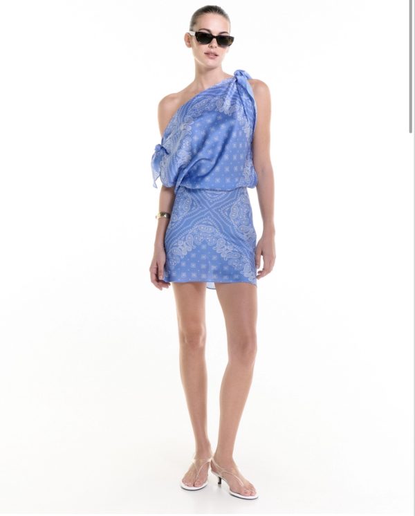 LIGHT BLUE MINI DRESS - Image 2