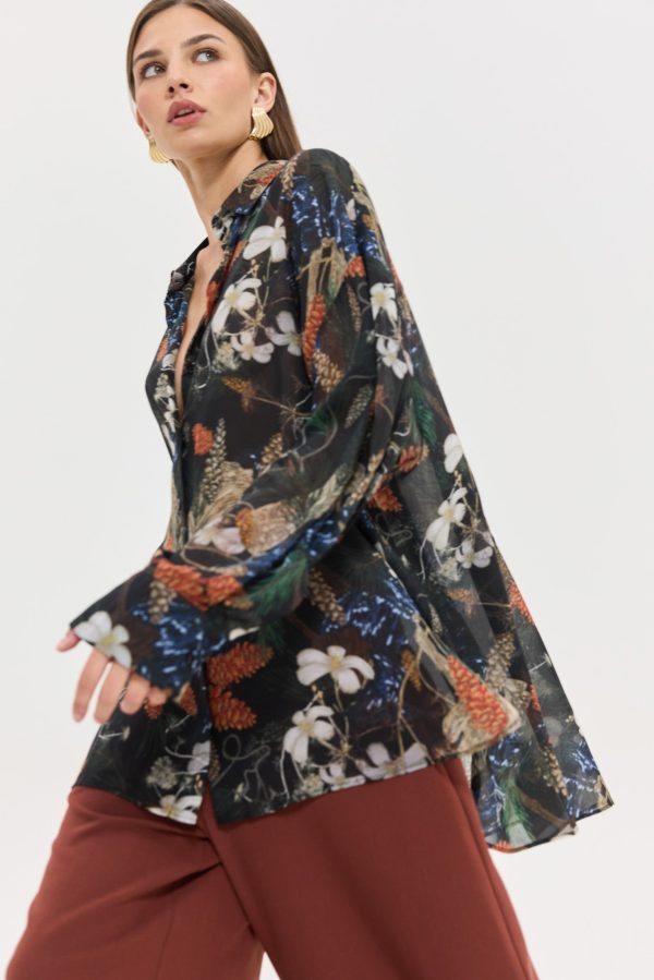 Heather Shirt (Dark Blue) - Image 1
