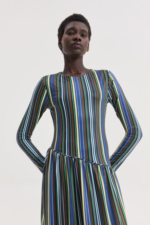 Earth Dress (Multicolor Stripes) - Image 3