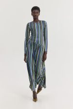 Earth Dress (Multicolor Stripes) - Image 2
