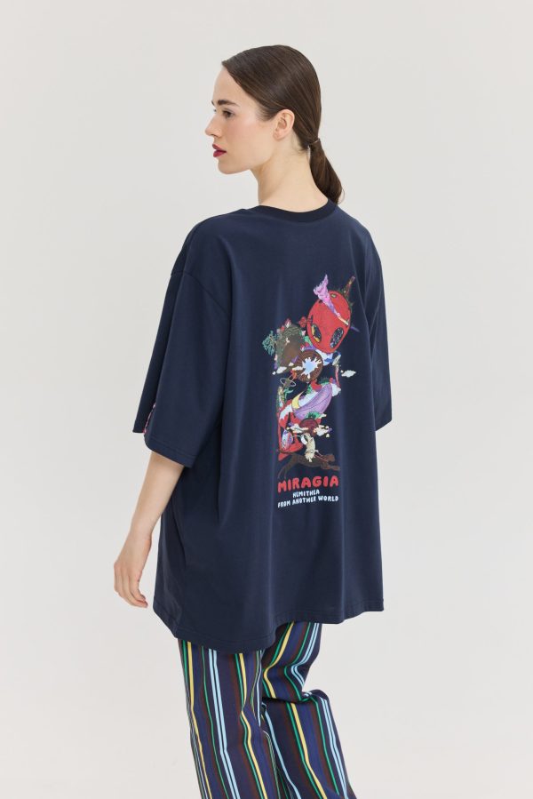 Cheetah Blue T-Shirt (Miragia) - Image 1