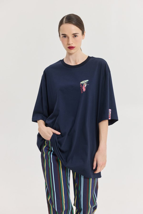 Cheetah Blue T-Shirt (Miragia) - Image 3