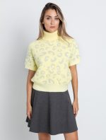 Ζιβάγκο fluffy πουλόβερ animal print