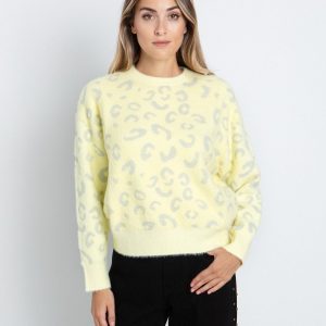 Fluffy πουλόβερ με animal print