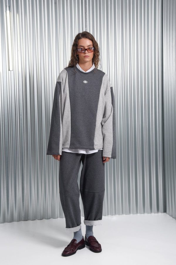 IMG_7330 SYMBOL SWEATSHIRT DARK GREY - Image 1
