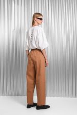 OSAKA ELASTIC WAIST PANTS CAMEL - Image 2