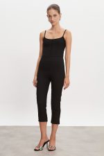 CALIFORNIA CAPRI JUMPSUIT BLACK - Image 2