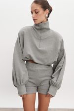 ZEN BLOUSE GREY - Image 3