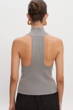 HEAVEN KNITTED TOP GREY - Image 2
