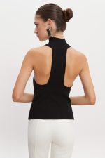 HEAVEN KNITTED TOP BLACK - Image 3
