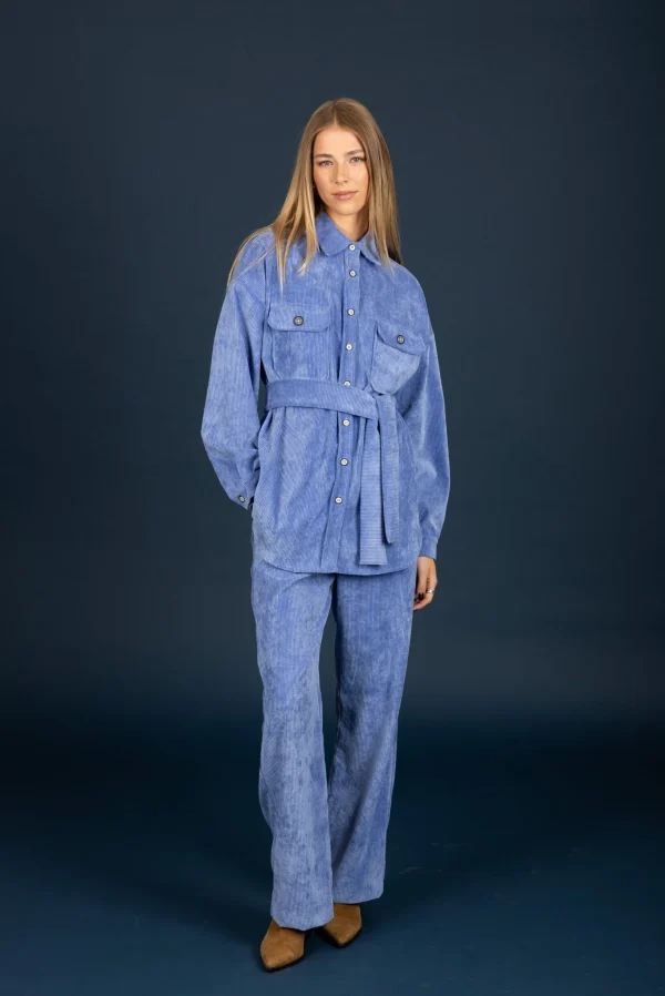 Gwen oversize shirt (dark ciel ) - Image 4