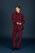 Gwen pants Aubergine - Image 3