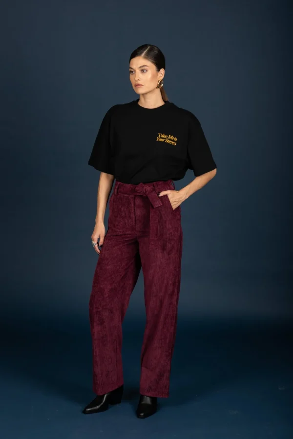 Gwen pants Aubergine - Image 1