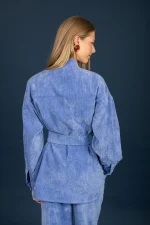 Gwen oversize shirt (dark ciel ) - Image 3