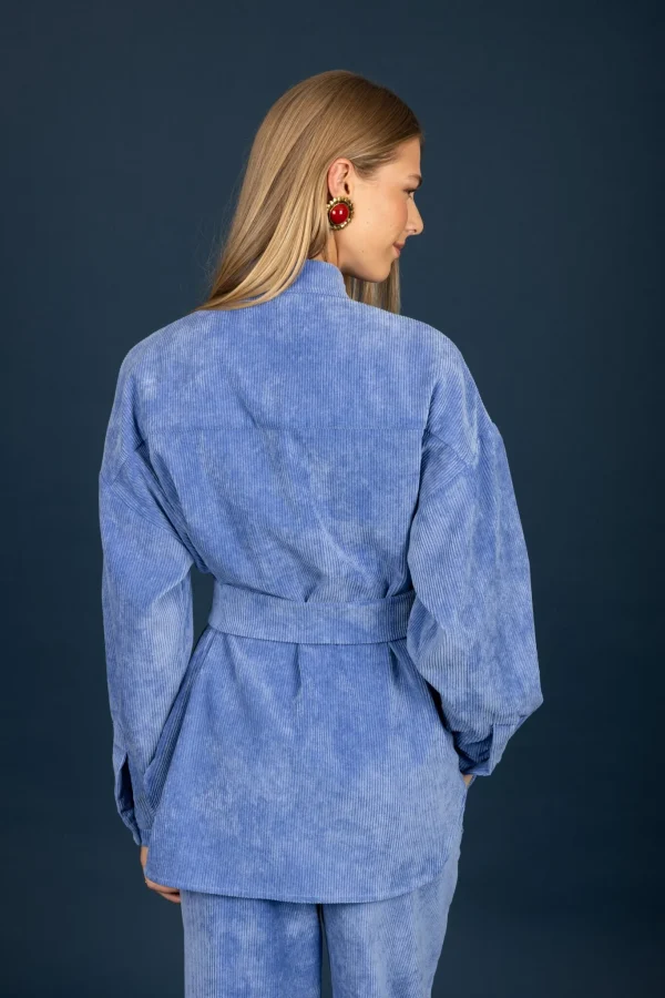Gwen oversize shirt (dark ciel ) - Image 3