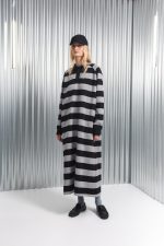 YAMATA LONG DRESS GREY/BLACK - Image 2
