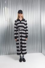 YAMATA LONG DRESS GREY/BLACK - Image 4
