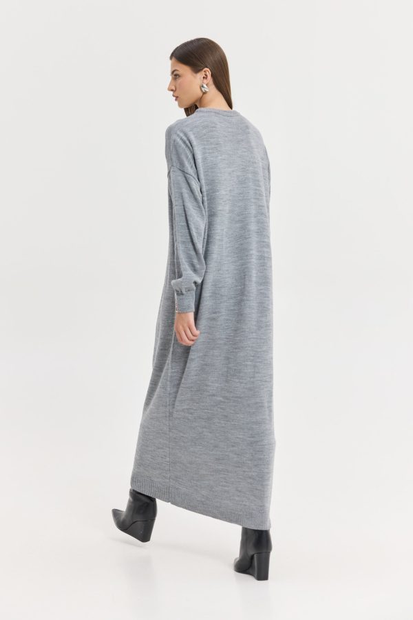 Milkway Knitted Dress (Grey) - Image 4