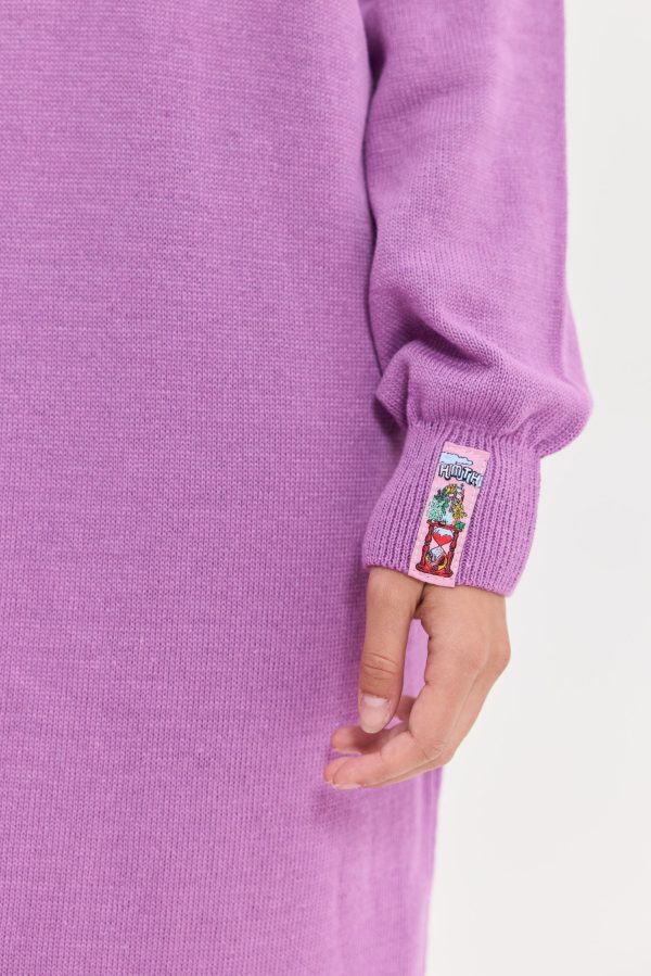 Milkway Knitted Dress (purple) - Image 3