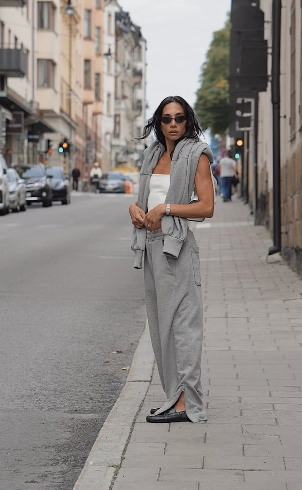 ZEN TRACKPANTS GREY MELANGE WOMEN/MEN - Image 2