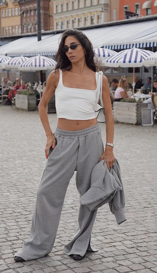 ZEN TRACKPANTS GREY MELANGE WOMEN/MEN - Image 1