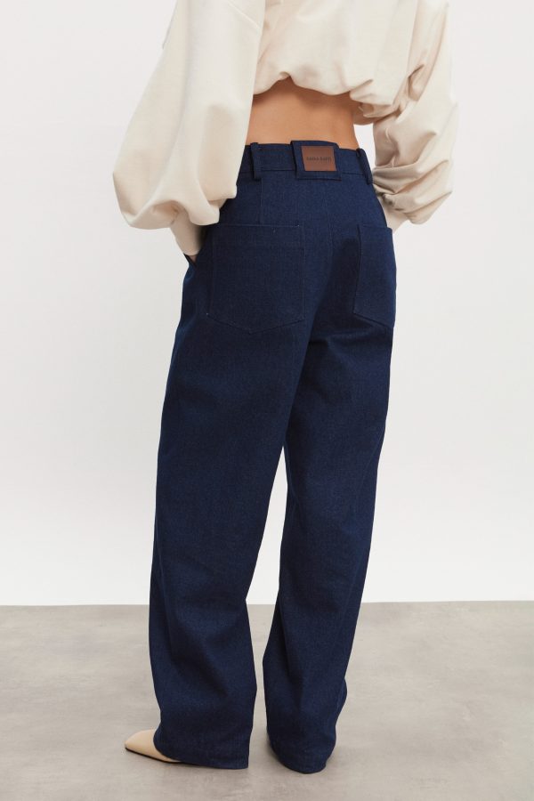 AMERICA DENIM TROUSERS DARK BLUE - Image 3