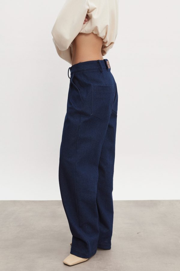 AMERICA DENIM TROUSERS DARK BLUE - Image 4