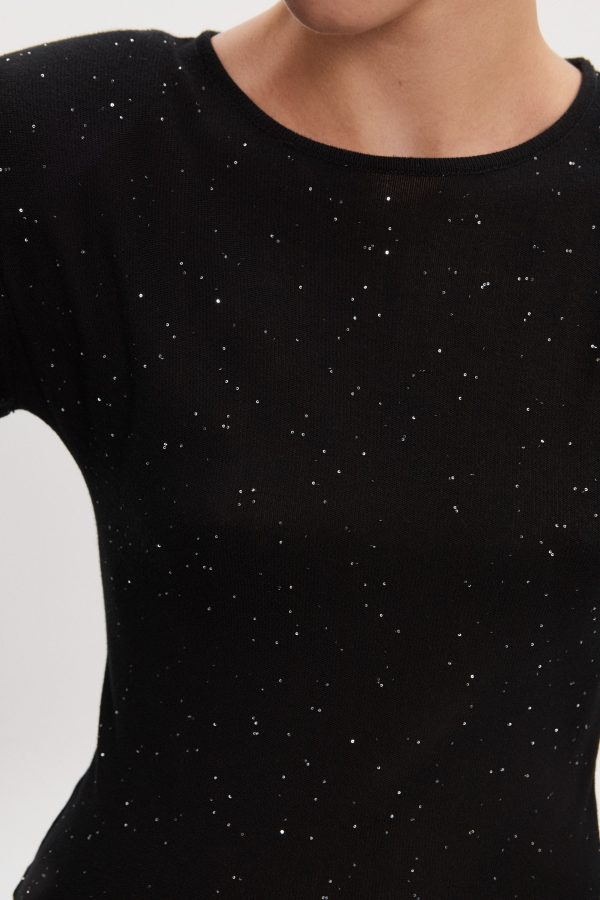 MAGNETIC KNITTED BODYSUIT BLACK - Image 3