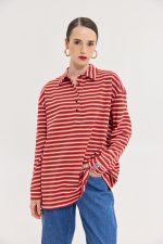 Sidecar Sweatshirt (Red Stripes)