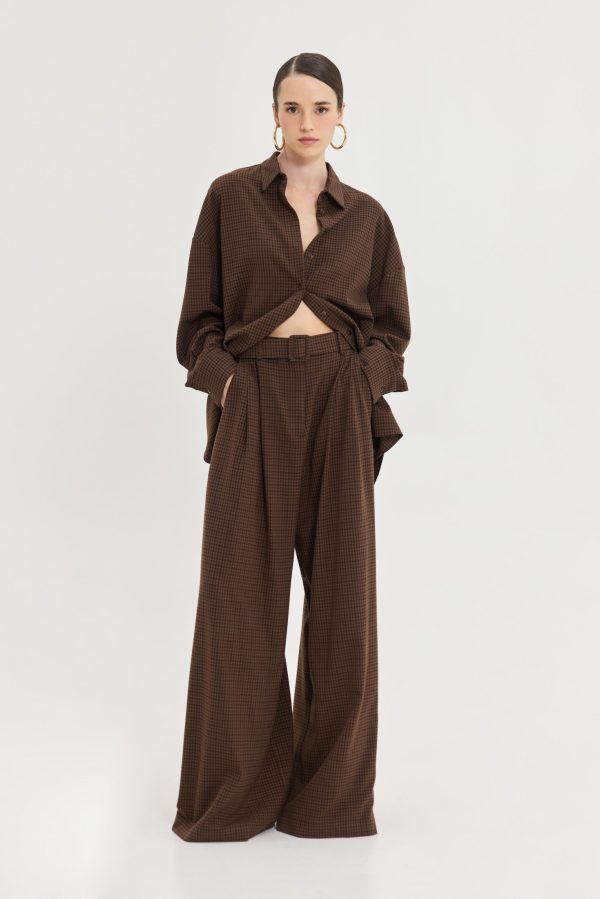 Martha Pants (Brown Plaid) - Image 4