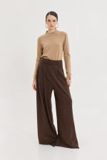 Martha Pants (Brown Plaid)